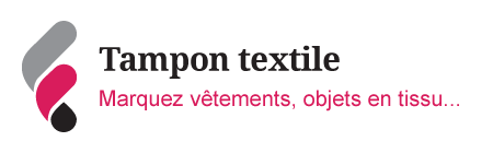 Tampon personnalisé spécial textiles pour identification vêtements